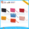 Wholesale metal zipper fashion PU wallet bag money clip wallets for women
